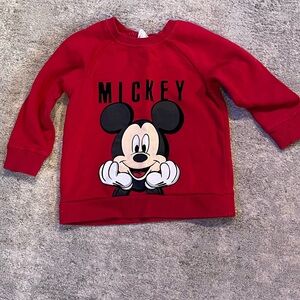 H&M Red Mickey Mouse Kids Sweatshirt
